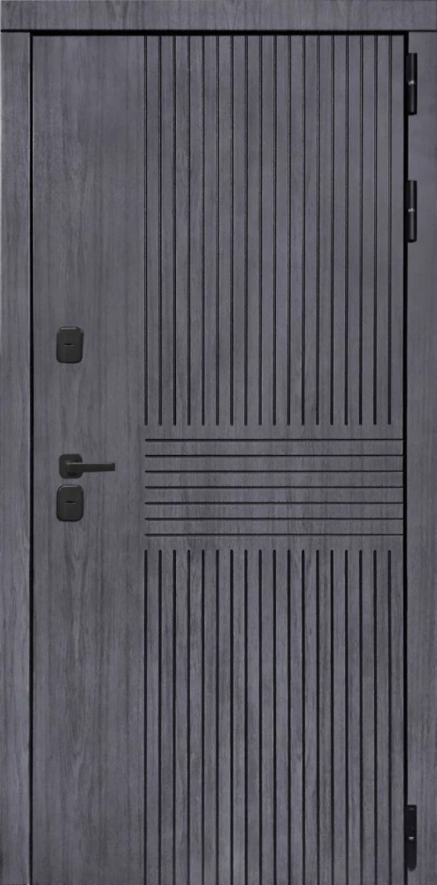 Входная дверь ДвериПРО Берген Гладкая Белый матовый DPRO226167 внешняя сторона