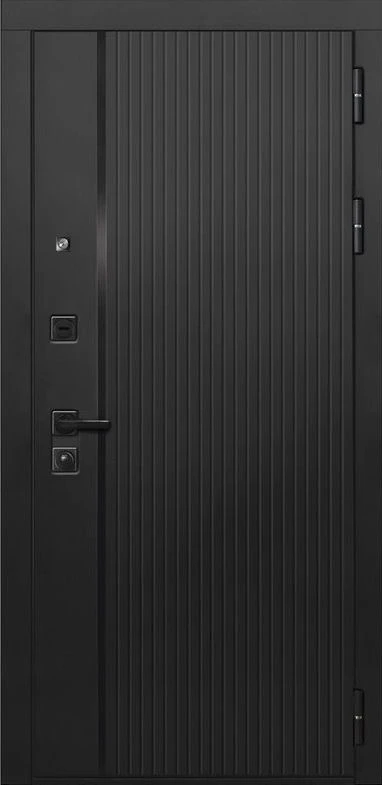 Входная дверь ДвериПРО L-45 СБ-3 листв. бел. (21 беленый дуб) DPRO204871 внешняя сторона